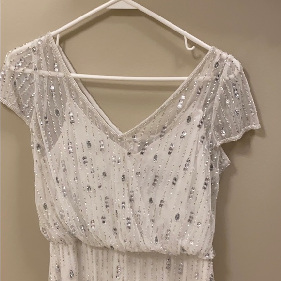 Adriana Papell White Dress - Picture 2 of 8